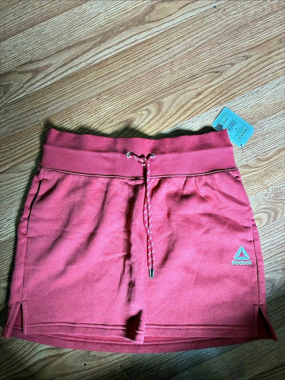 Reebok Core Short Skirt Cotton Athletic Shorts in rusty orange Size Medium NWT